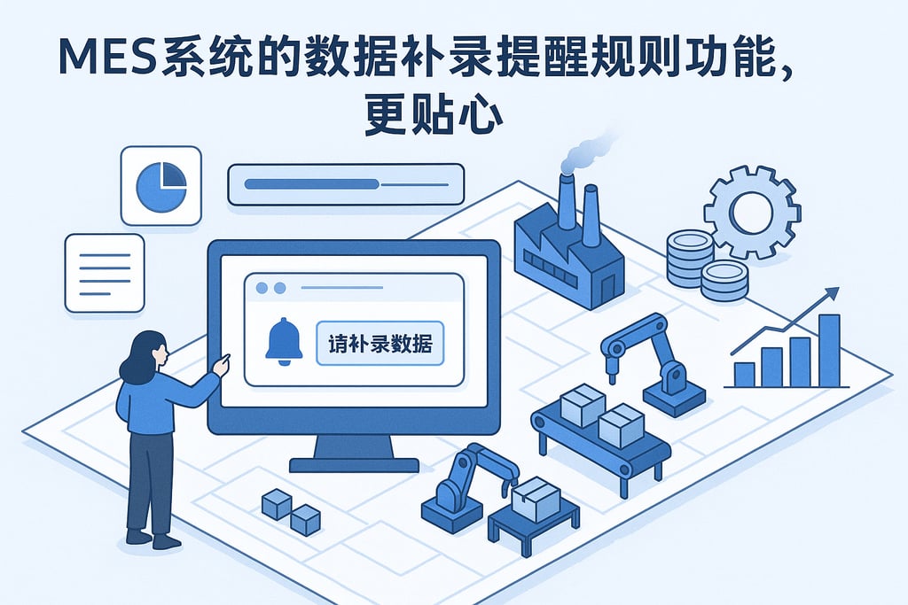 MES 系统的数据补录提醒规则功能，自定义更贴心